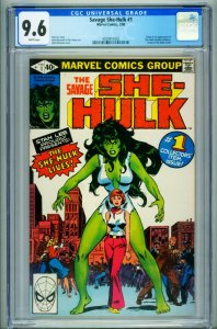 SAVAGE SHE-HULK #1 1980-CGC 9.6-1ST APPEARANCE 4039457002