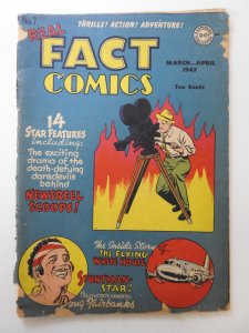 Real Fact Comics #7 (1947) Good+ Condition! Rough Spine
