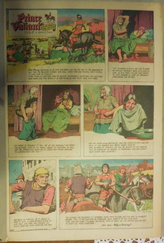 Prince Valiant Sunday by Hal Foster from 7/30/1967 Rare Full Page Size !