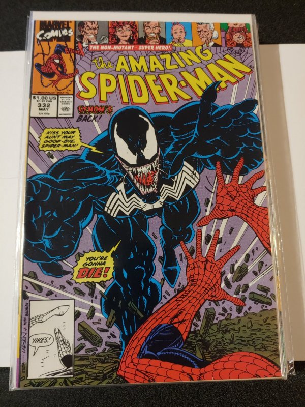 THE AMAZING SPIDER-MAN #332 VENOM NM