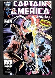 Captain America Annual #8 FN/VF 7.0 Wolverine!