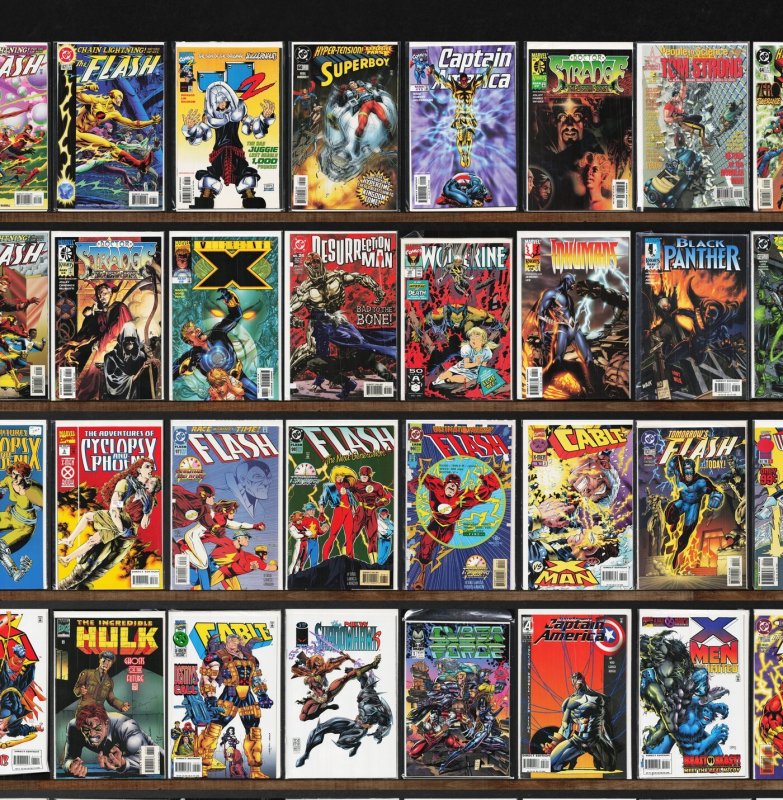 Huge Lot 150+ Comics with The Flash, Wolverine, Captain America & More!