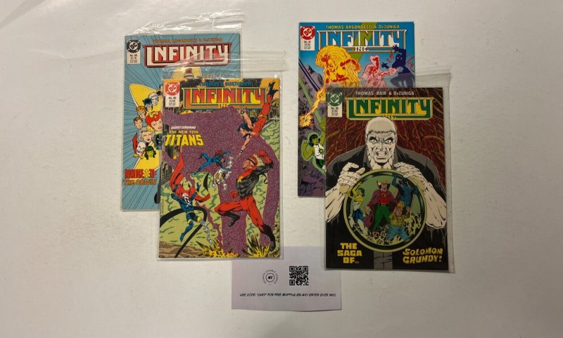 4 Infinity Inc DC Comics Books #39 41 45 48 Thomas 16 JW15