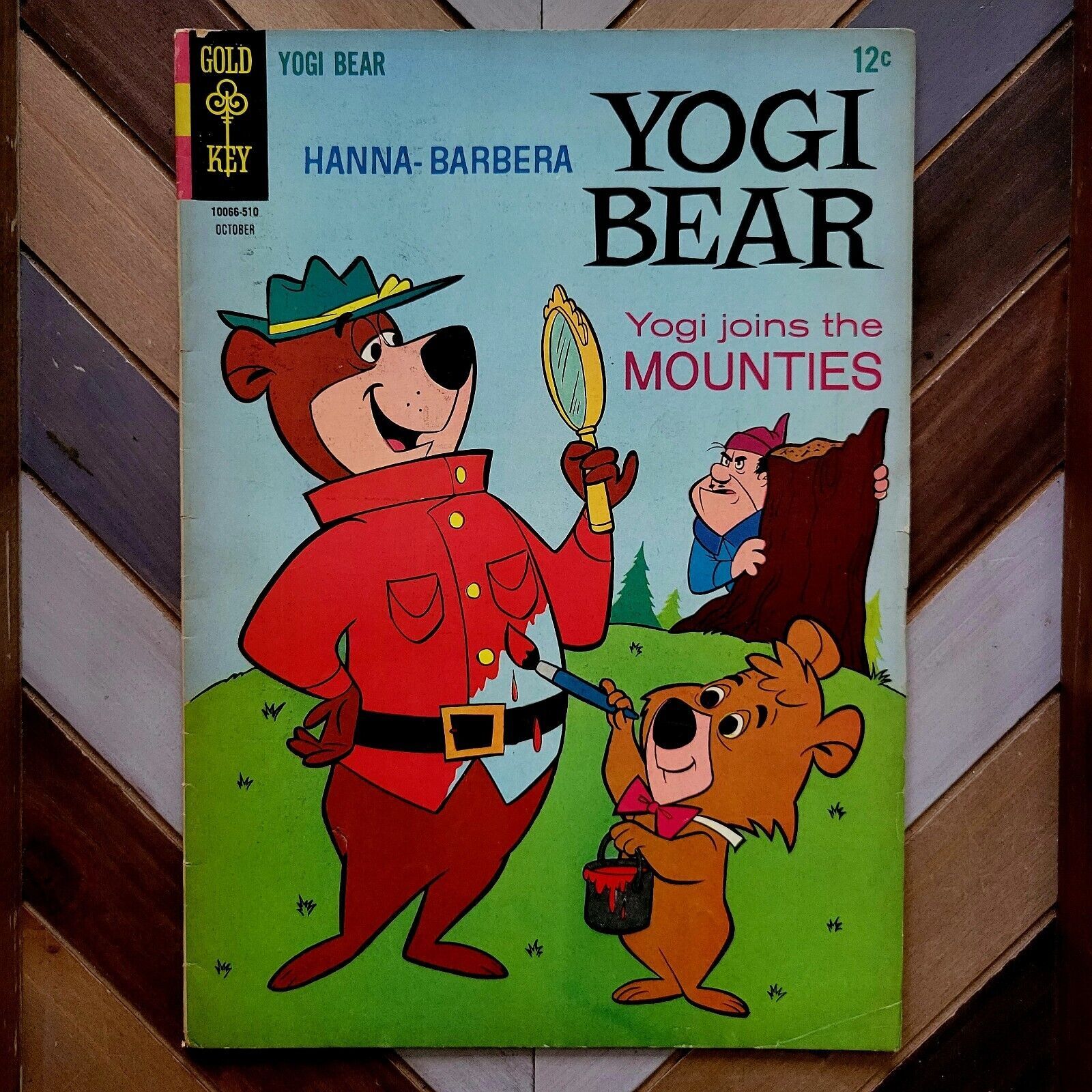 YOGI BEAR #22 FN (Gold Key 1965) "Joins The Mounties" HANNA- BARBERA ...
