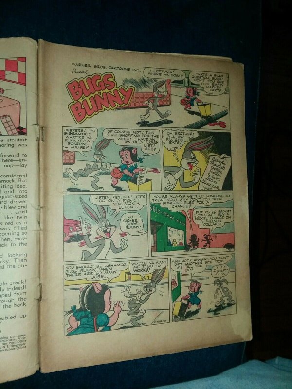 LOONEY TUNES and merry melodies #104 BUGS BUNNY, Dell Comics 1950 golden age