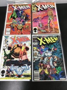 4PC UNCANNY X-MEN LOT (6.0 OB) #186, 206, 235, 240!! 1986