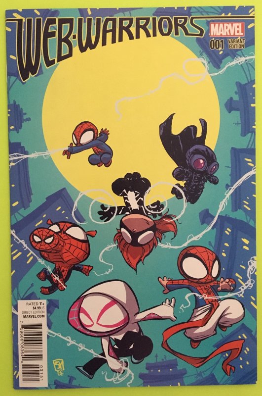 WEB-WARRIORS 1 SKOTTIE YOUNG VARIANT COVER MARVEL 2016