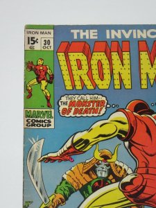 Invincible Iron Man #30 1st Monster Master Appearance 1970 Marvel Comics FN/VF