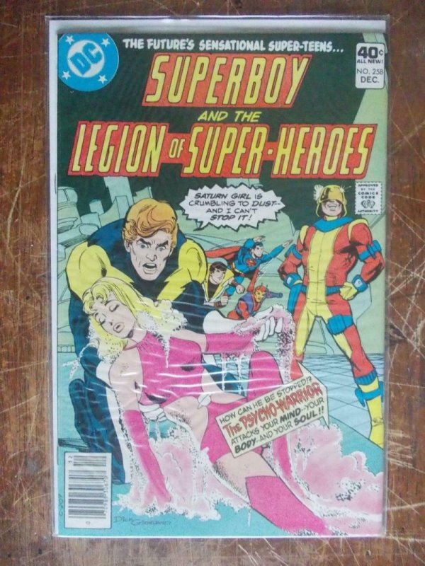 SUPERBOY and the LEGION of SUPER-HEROES #258, V/NM, Psycho Warrior, DC, 1979 