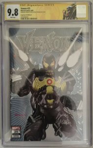 1ST VIRUS Venom #25 CGC 9.8 NM+/M 2X SIGNED Horn Trade Variant Cates Stegman