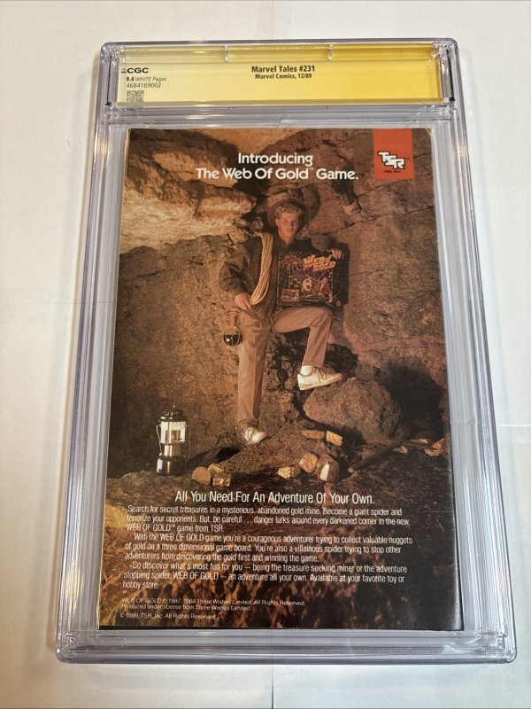 Marvel Tales Spider Man (1989) # 231 ( CGC 9.4 WP SS) Signed Full Todd McFarlane