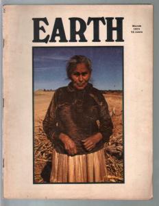 Earth 3/1971-counter culture mag-pix info-Navajos-fold out poster-VG/FN 