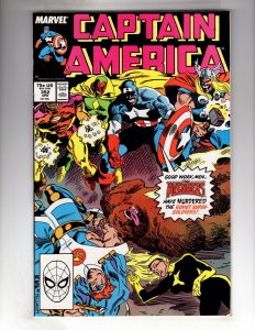 Captain America #352 (1989) VF/NM AVENGERS! SOVIET SUPER SOLDIERS! / EBI#1