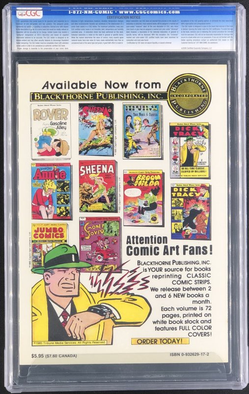Jerry Iger's Classic Wings Comics (1985) CGC 9.8