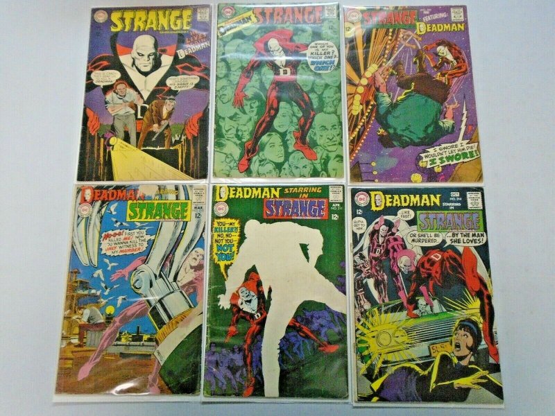 Strange Adventures Deadman Comic Lot 6 Different Average 3.0-4.0 (1967-1968)