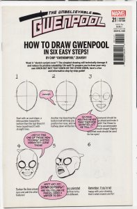 The Unbelievable Gwenpool #21 Zdarsky Cover (2017) Gwenpool