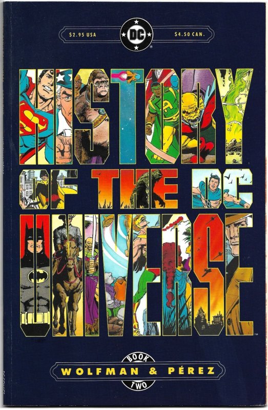 HISTORY OF THE DC UNIVERSE #1 & #2  (1987) 8.0 VF Marv Wolfman!  George Pérez!