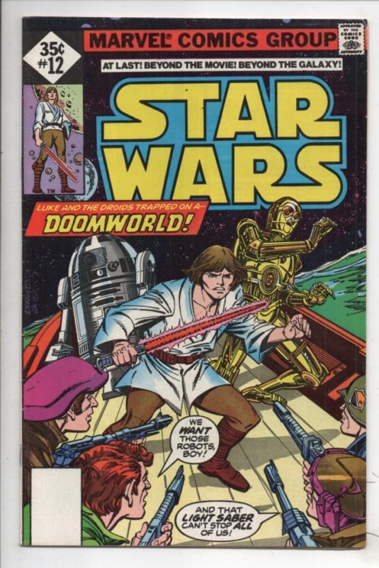 STAR WARS #12, FN/VF, Reprint, Luke Skywalker, Darth Vader, 1977 1978, Marvel