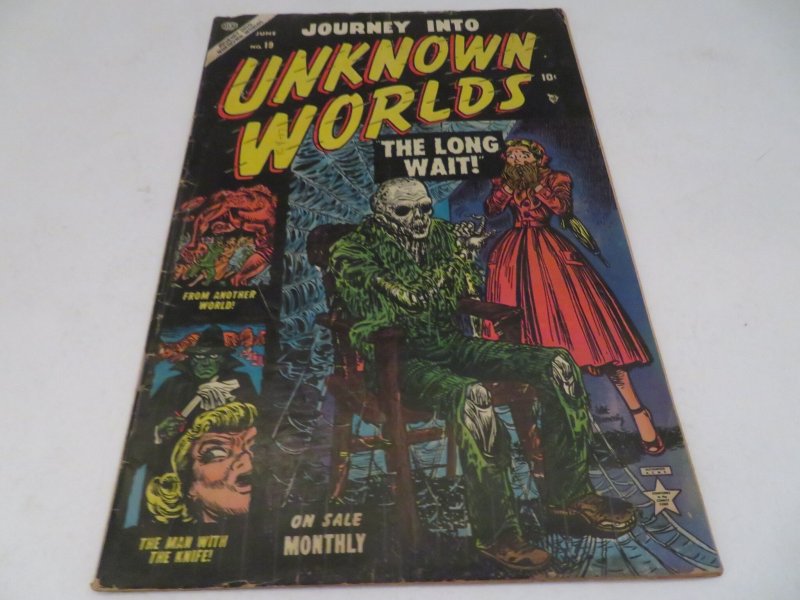 Journey into Unknown Worlds #19 (1953) Pre-Code Horror Comic Book GD+ 2.5