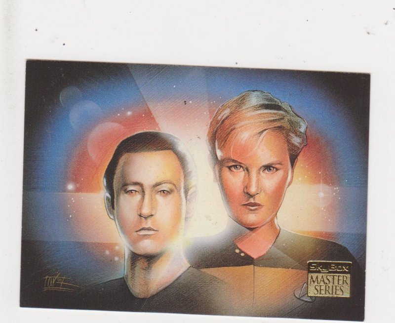 1993 Skybox Star Trek Master Series #35 Data and Yasha Yar