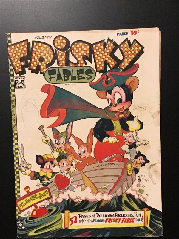 Frisky Fables #27 (1948) Vol 3 No 12. VG 4.0 Al Fago cover