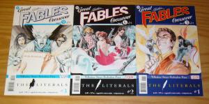 the Literals #1-3 VF/NM complete series - the great fables crossover  willingham