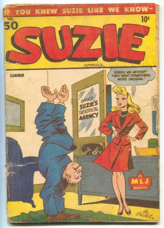 Suzie Comics #50 1945- Archie- reading copy