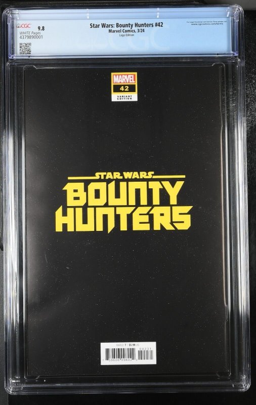 Star Wars Bounty Hunters #42 CGC 9.8 Logo Edition Variant Cover Marvel 2024 WP