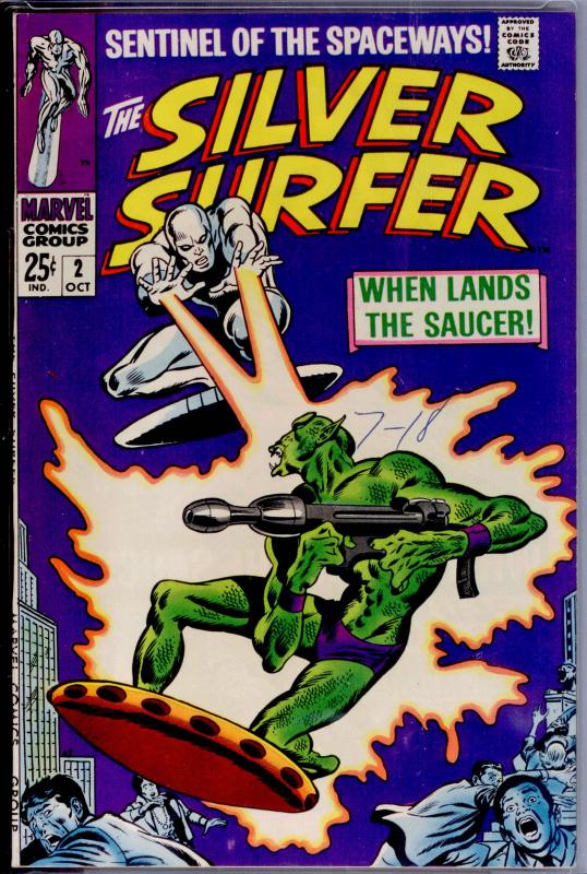 Silver Surfer #2 CGC 9.4 WHITE pages  1st appearance of the Badoon