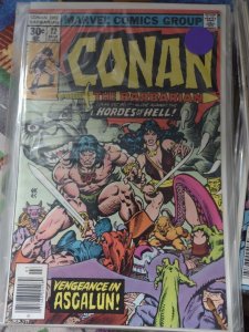 CONAN  THE BARBARIAN # 72  MARVEL 1977  BELIT  HORDES OF HELL