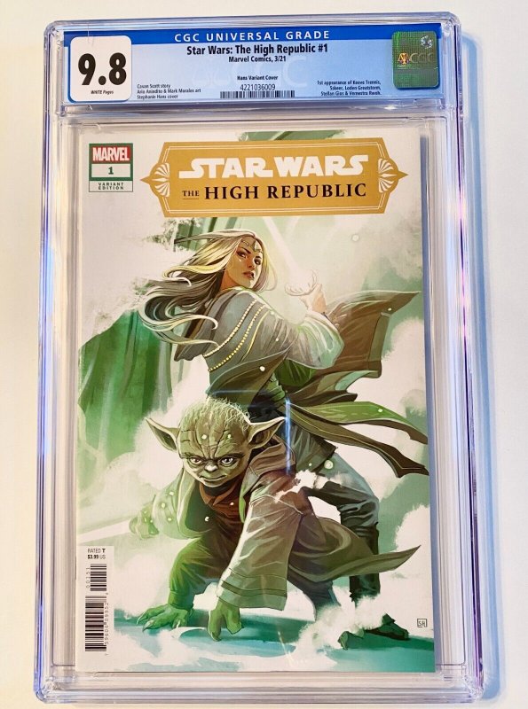 Star Wars The High Republic #1 Hans Variant Marvel Comics CGC 9.8 Quality Seller