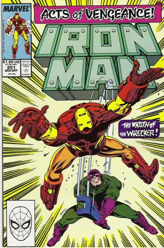 Iron Man #251 (1989)  NM- 9.2