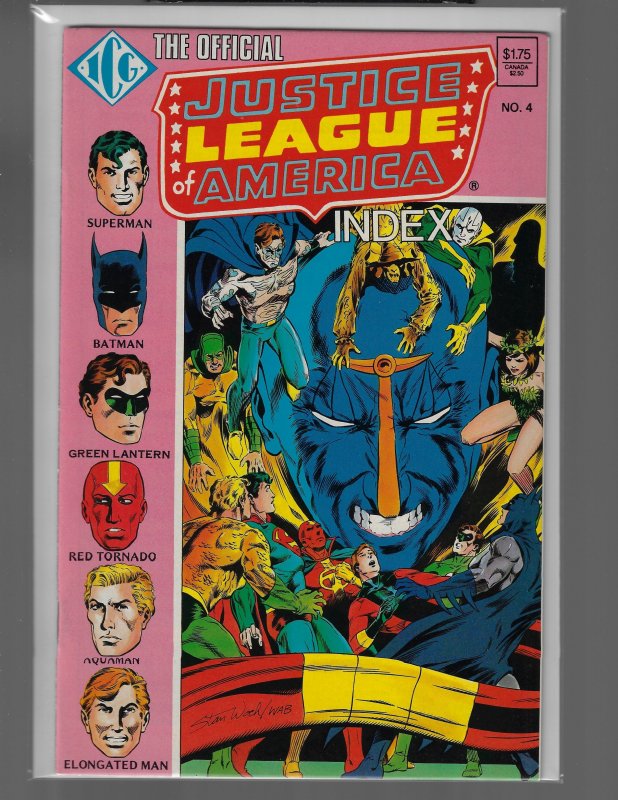 Illustrated Index Justice League of America #1-8 (Eclipse, 1986) NM