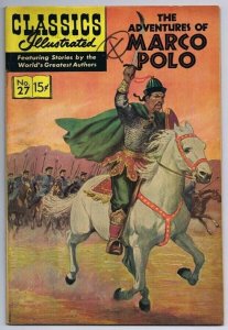 Classics Illustrated Adventures of Marco Polo #27 HRN 167 Vintage Comic Book 