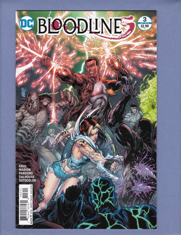 Bloodlines #3 NM-/NM Front/Back Cover Scans DC 2016