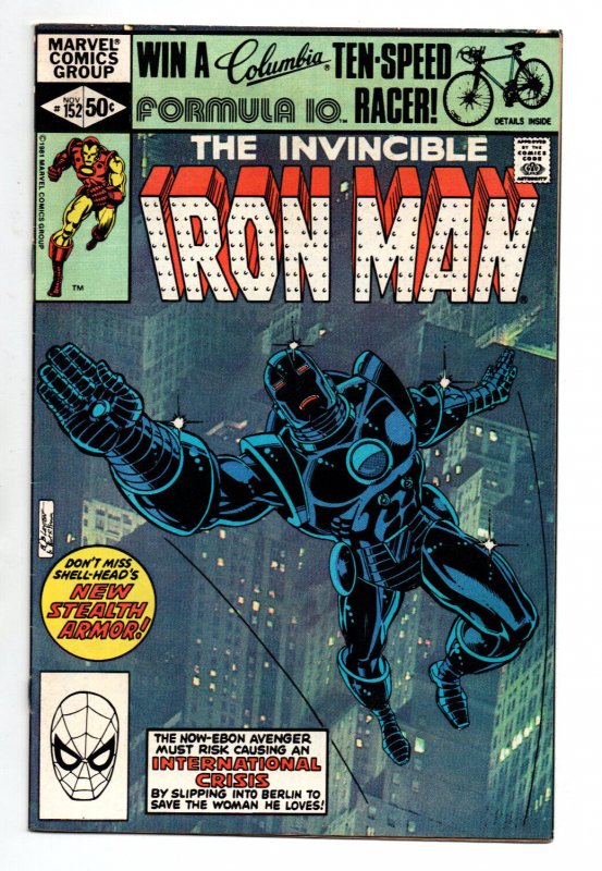 Invincible Iron Man #152 1st Stealth Armor 1981 VF Comic