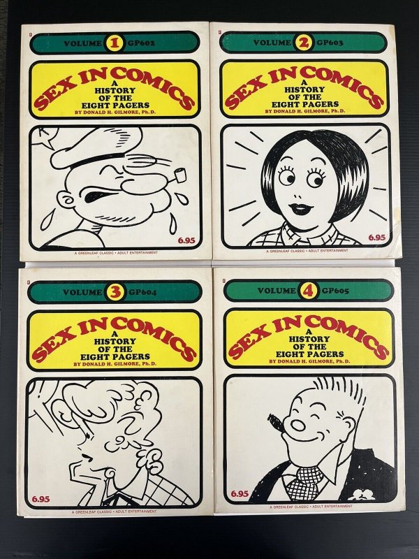 SEX IN COMICS: A History Of The Eight Pagers SET Donald H. Gilmore PROSHIPPER