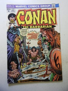 Conan the Barbarian #33 (1973) FN Condition slight stains bc