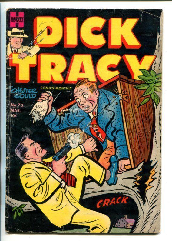 DICK TRACY  #73-1954-HARVEY-CHESTER GOULD ART-vg