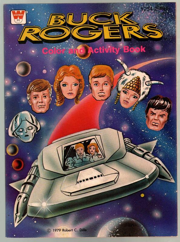 Buck Rogers Color & Activity Book #1254 1979-space ship cover-unused-VF