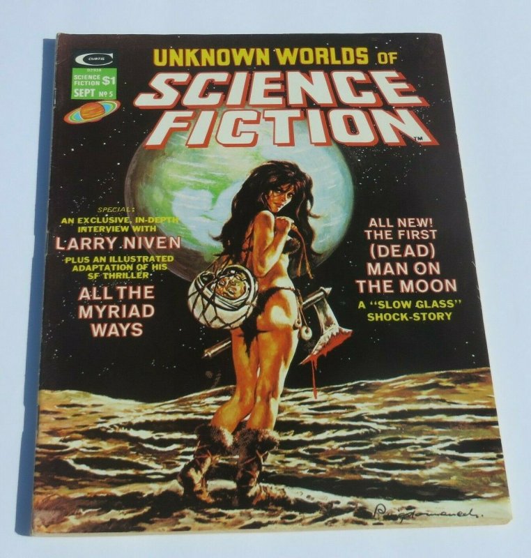 Unknown Worlds of Science Fiction #5 VG/FN 1975 Magazine Decapitated Head Cover