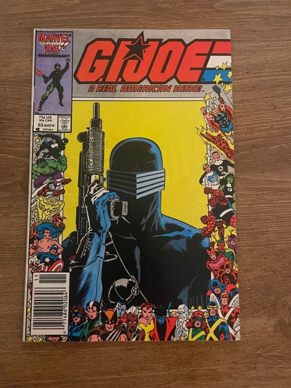 G.I. Joe # 53 NM Marvel Comic Book Snake Eyes Destro Cobra Commander Duke J930 