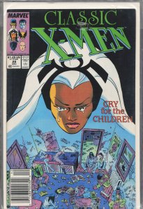 Classic X-Men #28 Newsstand Edition (1988) X-Men
