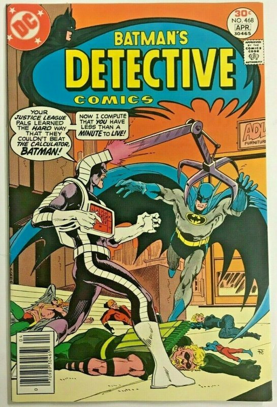 DETECTIVE COMICS#468 VF 1977 MARSHALL ROGERS ART DC BRONZE AGE COMICS