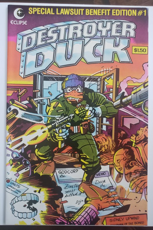 Destroyer Duck 1 1st app & origin of Destroyer Duck 1st app Groo the Wanderer