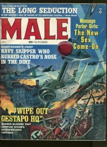 MALE MAGAZINE JULY 1964- CASTRO-WWII- FN/VF
