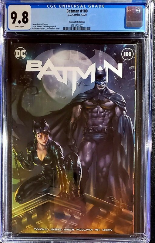 ?? Batman #100 CGC 9.8 ? CE Parrillo Trade Variant ? Joker War ? catwoman