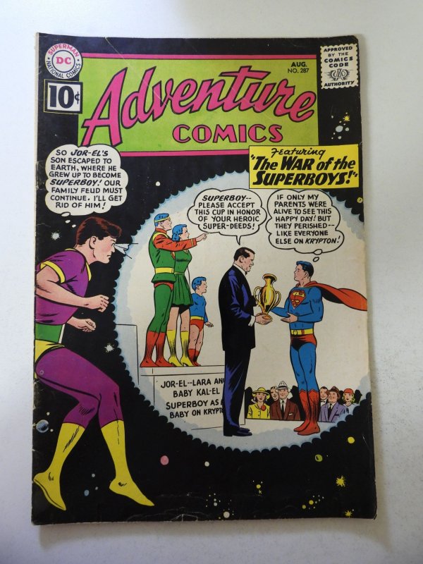 Adventure Comics #287 (1961) VG Condition