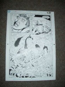 SUPERBOY #19 PAGE 9 ORIGINAL COMIC ART 1991-JIM MOONEY FN 