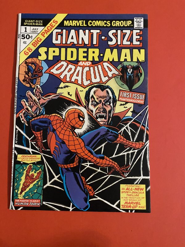 Giant-Size Spider-Man #1 (1974) w Dracula nice solid mid grade